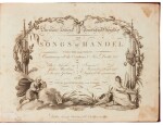 G.F. Handel. Harrison's Edition...The Songs of Handel. Volume the First (all five parts), 1786
