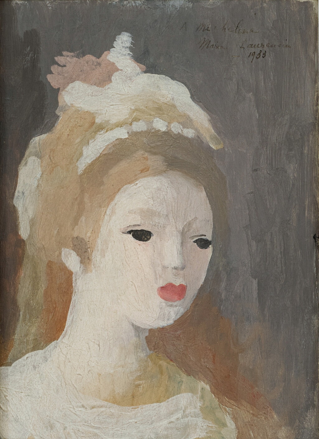 View full screen - View 1 of Lot 613. Marie Laurencin 瑪麗·羅蘭珊 | Petite fille 女孩 .