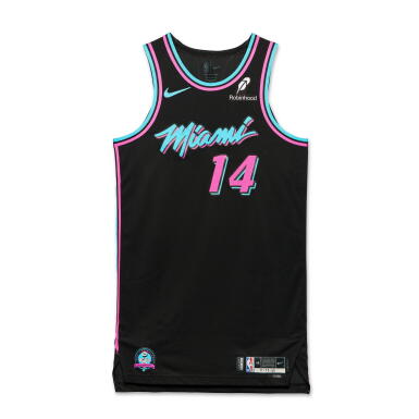 View full screen - View 1 of Lot 29. Tyler Herro Miami Heat 2025-2026 Game Worn City Edition Jersey.