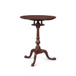 The Yard Family Very Fine and Rare Queen Anne Tilt-Top Dish-Top Candlestand, Philadelphia, Pennsylvania, Circa 1765