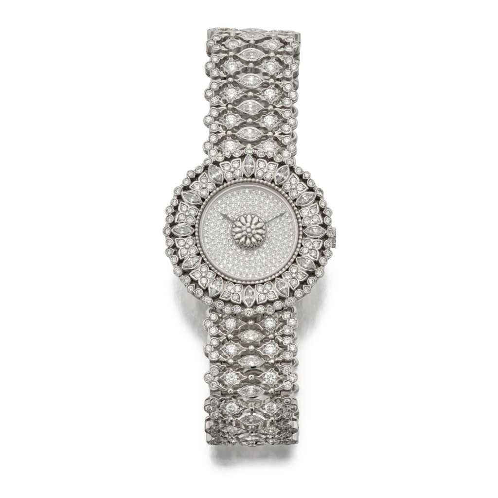 View full screen - View 1 of Lot 126. White Gold and Diamond 'Eliochron' Wristwatch.