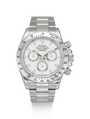 View full screen - View 1 of Lot 166. ROLEX | COSMOGRAPH DAYTONA, REFERENCE 116520, A STAINLESS STEEL CHRONOGRAPH WRISTWATCH WITH BRACELET, CIRCA 2013.