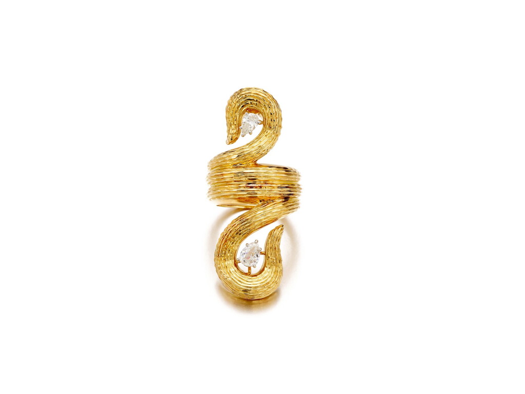 View full screen - View 1 of Lot 1667. Gold and Diamond Ring | David Webb | K金 配 鑽石 戒指.