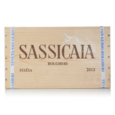 View full screen - View 1 of Lot 264. Sassicaia 2012 (6 BT).