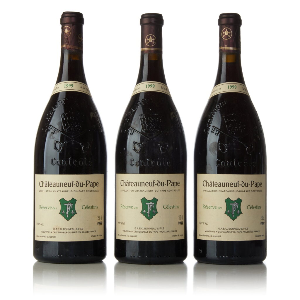 View full screen - View 1 of Lot 1043. Châteauneuf du Pape Rouge, Réserve des Célestins 1999 Henri Bonneau (6 MAG).