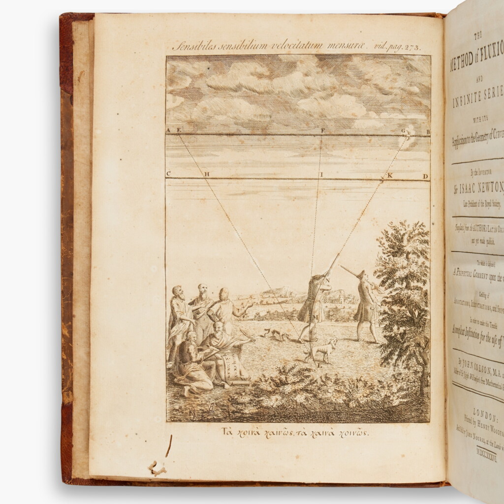 View full screen - View 1 of Lot 119. Newton, Isaac, Sir | The Method of Fluxions and Infinite Series …, London, 1736, first edition.