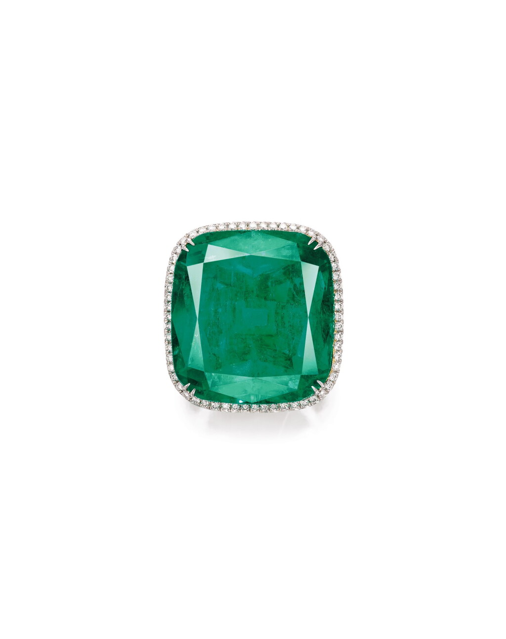 View full screen - View 1 of Lot 1611. Emerald and Diamond Ring / Pendant | 43.23克拉「哥倫比亞」祖母綠 配 鑽石 戒指 / 吊墜.