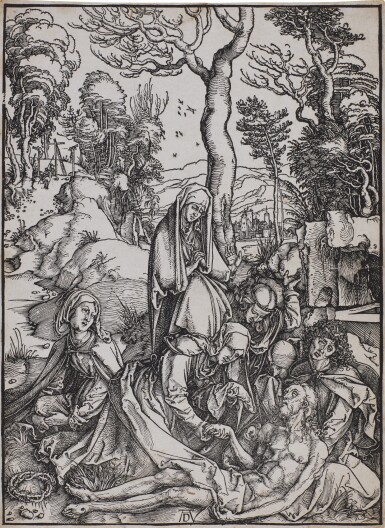 View full screen - View 1 of Lot 3. The Lamentation (B. 13; M., Holl. 122).