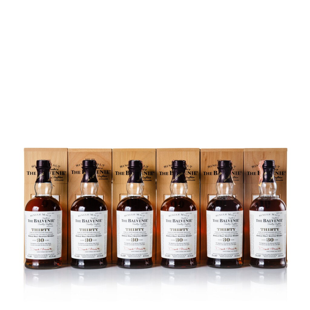 View full screen - View 1 of Lot 92. The Balvenie 30 Year Old 47.3 abv NV (6 BT 70cl).