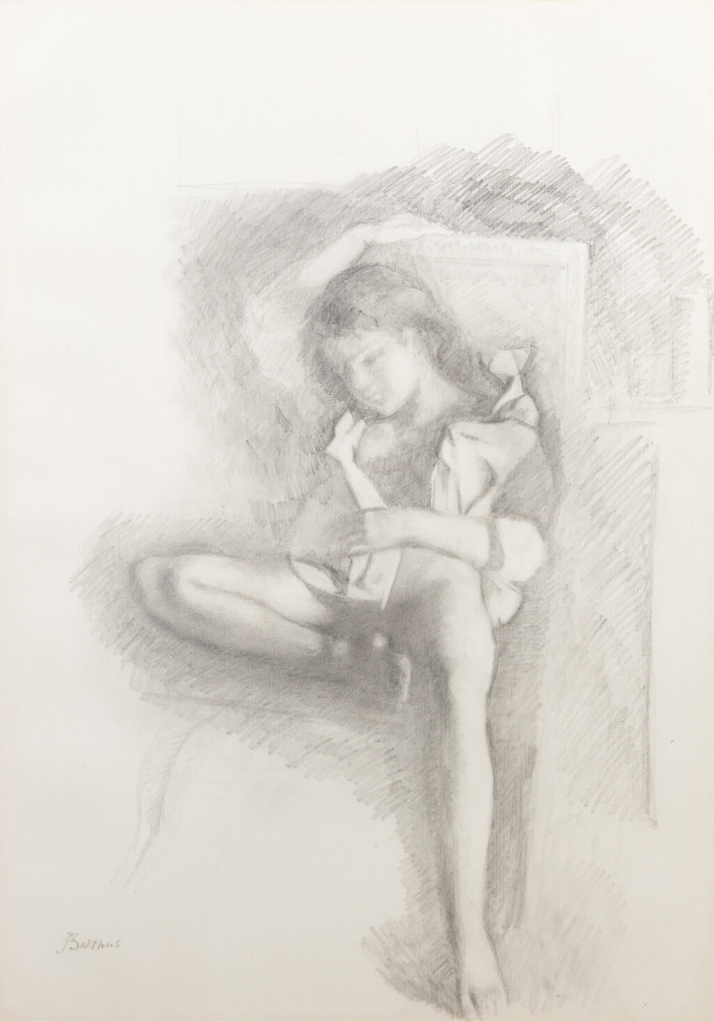 View full screen - View 1 of Lot 44. Jeune fille assise.
