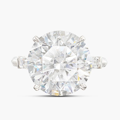View full screen - View 1 of Lot 1799. Diamond Ring | 格拉夫 | 10.45克拉 圓形 D色 Type IIa 鑽石 戒指.