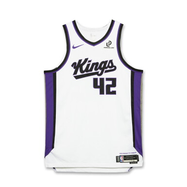 View full screen - View 1 of Lot 23. Maxime Raynaud Sacramento Kings 2025-2026 Game Worn Association Edition Jersey | Matched to 4 Games.