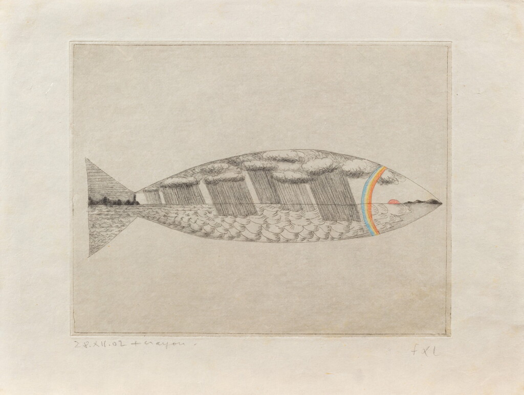View full screen - View 1 of Lot 25. Poisson paysage.