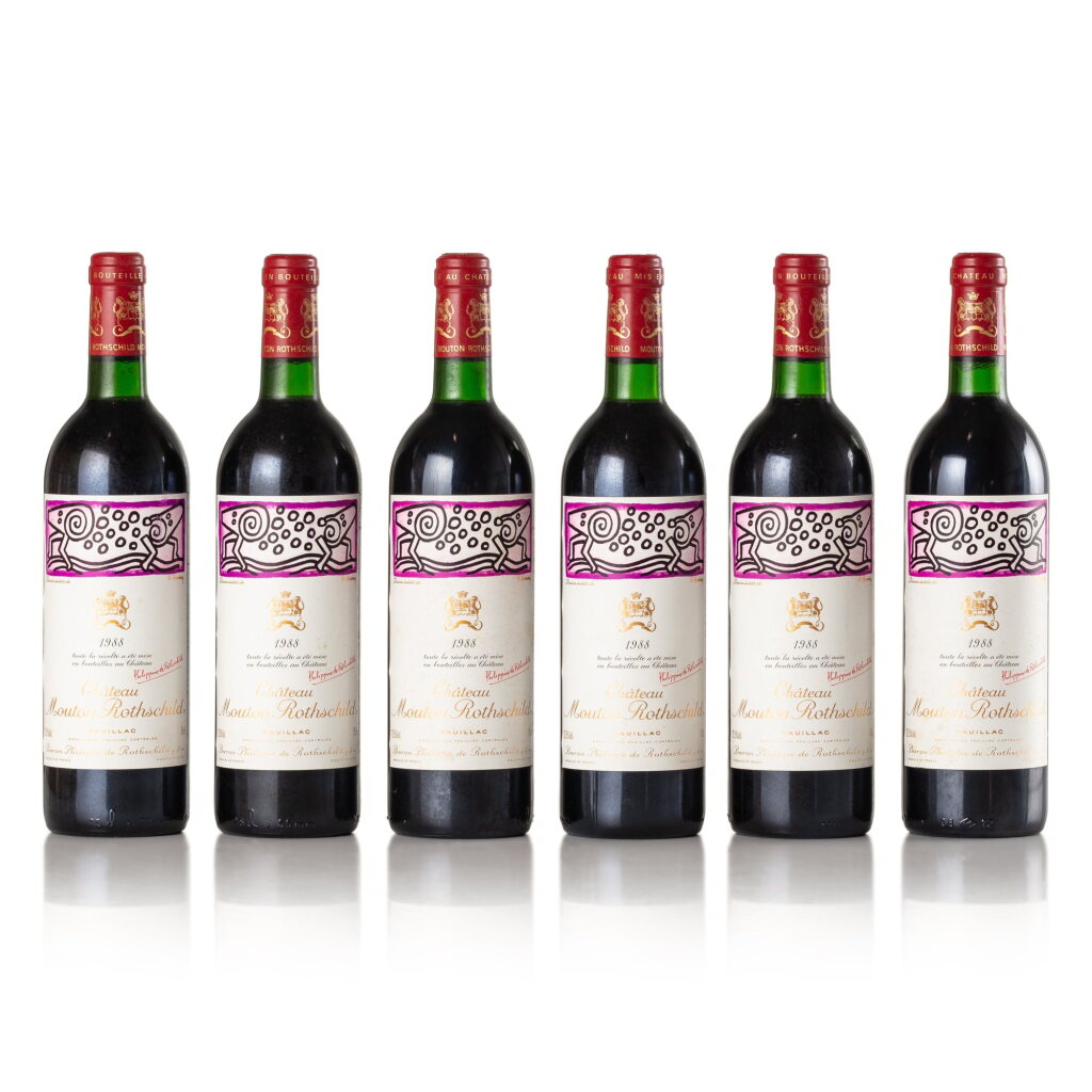 View full screen - View 1 of Lot 93. Château Mouton Rothschild 1988 (12 BT).