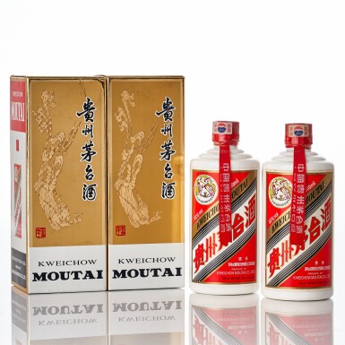 View full screen - View 1 of Lot 6246. 2009年產"飛天牌"貴州茅台酒 Kweichow Flying Fairy Moutai 2009 (2 BT50).