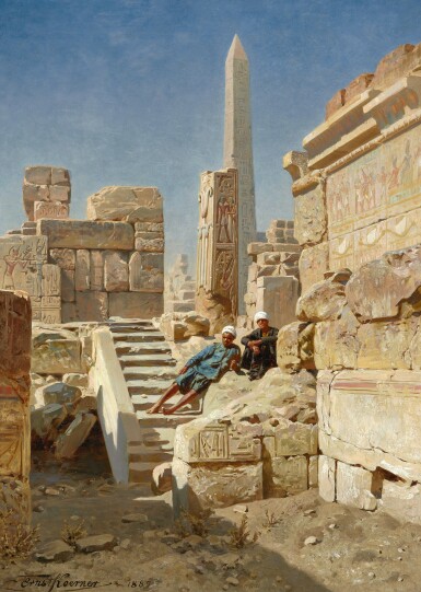View full screen - View 1 of Lot 39. ERNST KOERNER | THE TEMPLE OF KARNAK.