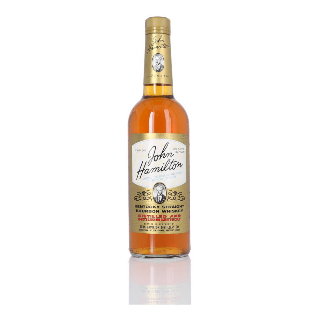 View full screen - View 1 of Lot 291. John Hamilton 4 Year Old 80 Proof NV (1 BT 70cl).