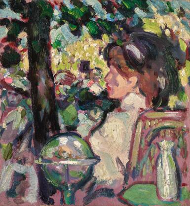 View full screen - View 1 of Lot 48. JOHN DUNCAN FERGUSSON, R.B.A. | THE OPEN AIR FÊTE.