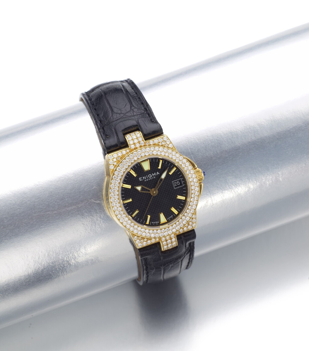 View full screen - View 1 of Lot 141. DIAMOND WRISTWATCH | ENIGMA.