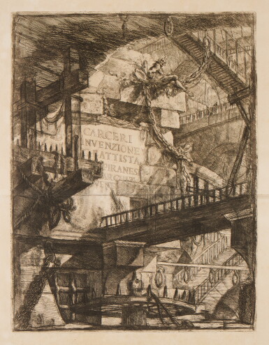 View full screen - View 1 of Lot 353. Carceri d'Invenzione (Hind 1-16; Robinson 29-44; Wilton-Ely 26-41).