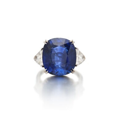 View full screen - View 1 of Lot 362. Sapphire and Diamond Ring.