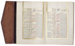An illuminated Ruzname (official calendar) prepared by Chief Astrologer (Müneccim-Bashi) Osman Saib Efendi, for Sultan Abdulmecid I (r.1839-61), Turkey, Ottoman, drawn up on Nawruz, 16 Sha'ban 1275 AH/21 March 1859 AD