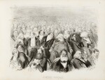 DORÉ. Les Différents publics de Paris. 1854. In-4. Percaline de l'éditeur. 20 lithographies originales à pleine page.