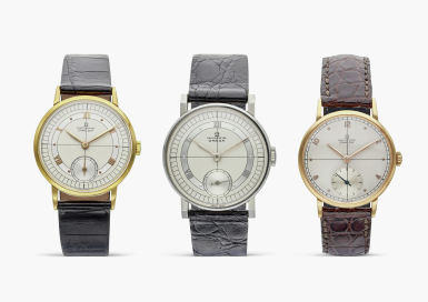 View full screen - View 1 of Lot 721. Chronometre Reference 2364 | A set of three 33mm mechanical movement watches, Circa 1940's.