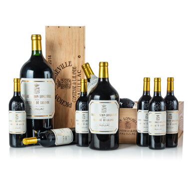 View full screen - View 1 of Lot 148. Château Pichon Longueville, Lalande 2014 (3 DM).