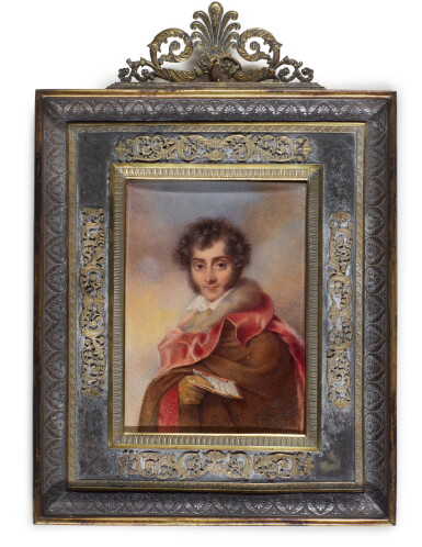 View full screen - View 1 of Lot 178. Portrait of Charles Victor, Vicomte d'Arlincourt (1789-1856), circa 1825.