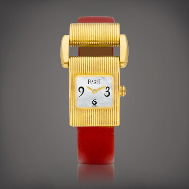 View full screen - View 1 of Lot 883. Protocol, Reference 5221 | A yellow gold wristwatch with mother-of-pearl dial, Circa 1999 | 伯爵 | Protocol 型號5221 | 黃金腕錶,備珠母貝錶盤,約1999年製.