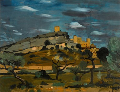View full screen - View 1 of Lot 493. ANDRÉ DERAIN | PAYSAGE AUX ENVIRONS D'ARLES.