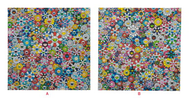 View full screen - View 1 of Lot 9095. 村上隆 Takashi Murakami | A:有微笑臉的花;B:未來會充滿微笑!一定!(兩件) A: Flowers with Smiley Faces; B: The Future Will Be Full of Smile! For Sure! (two works).