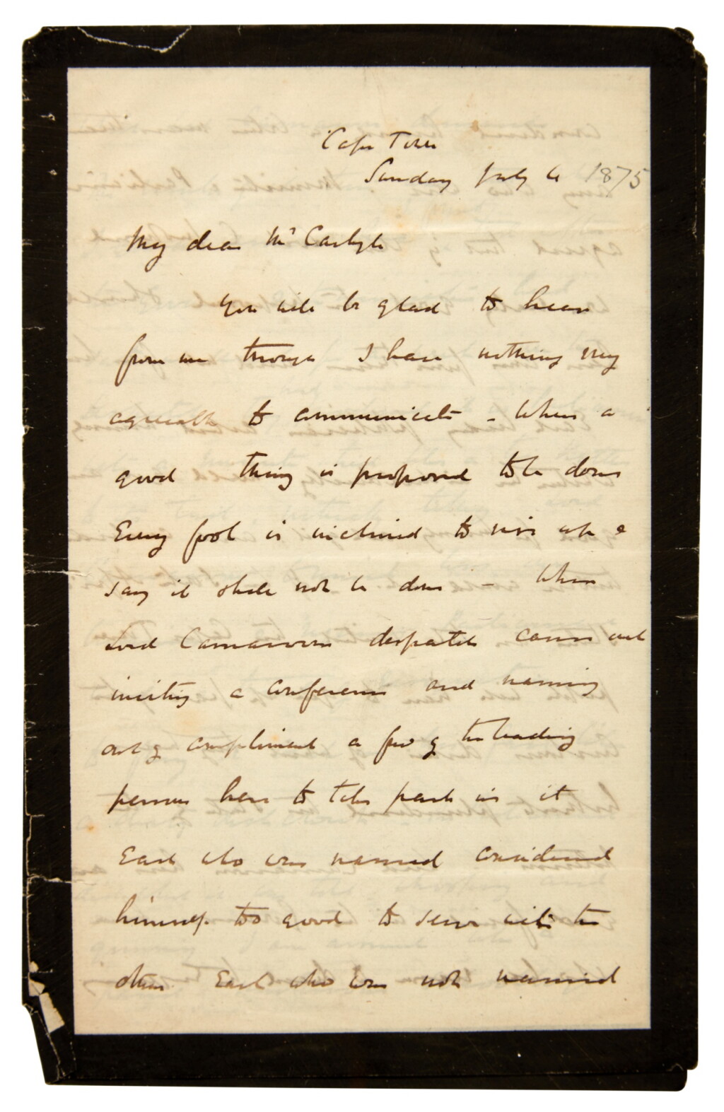 View full screen - View 1 of Lot 263. Thomas Carlyle--James Anthony Froude | Series of c.50 letters, chiefly to Thomas Carlyle, 1870s-1881.
