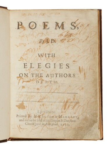 View full screen - View 1 of Lot 126. Donne, John | The first collected edition of the greatest of all the metaphysical poets.
