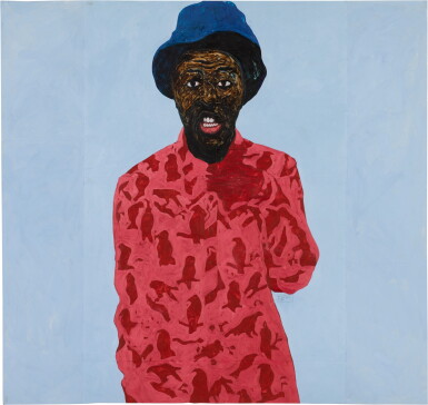 View full screen - View 1 of Lot 206. AMOAKO BOAFO | MUSTAFA RED BIRD SHIRT (FARUK).