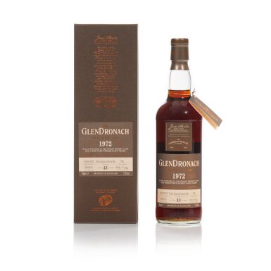 View full screen - View 1 of Lot 311. The Glendronach Single Cask 43 Year Old 51.1 abv 1972 (1 BT70).