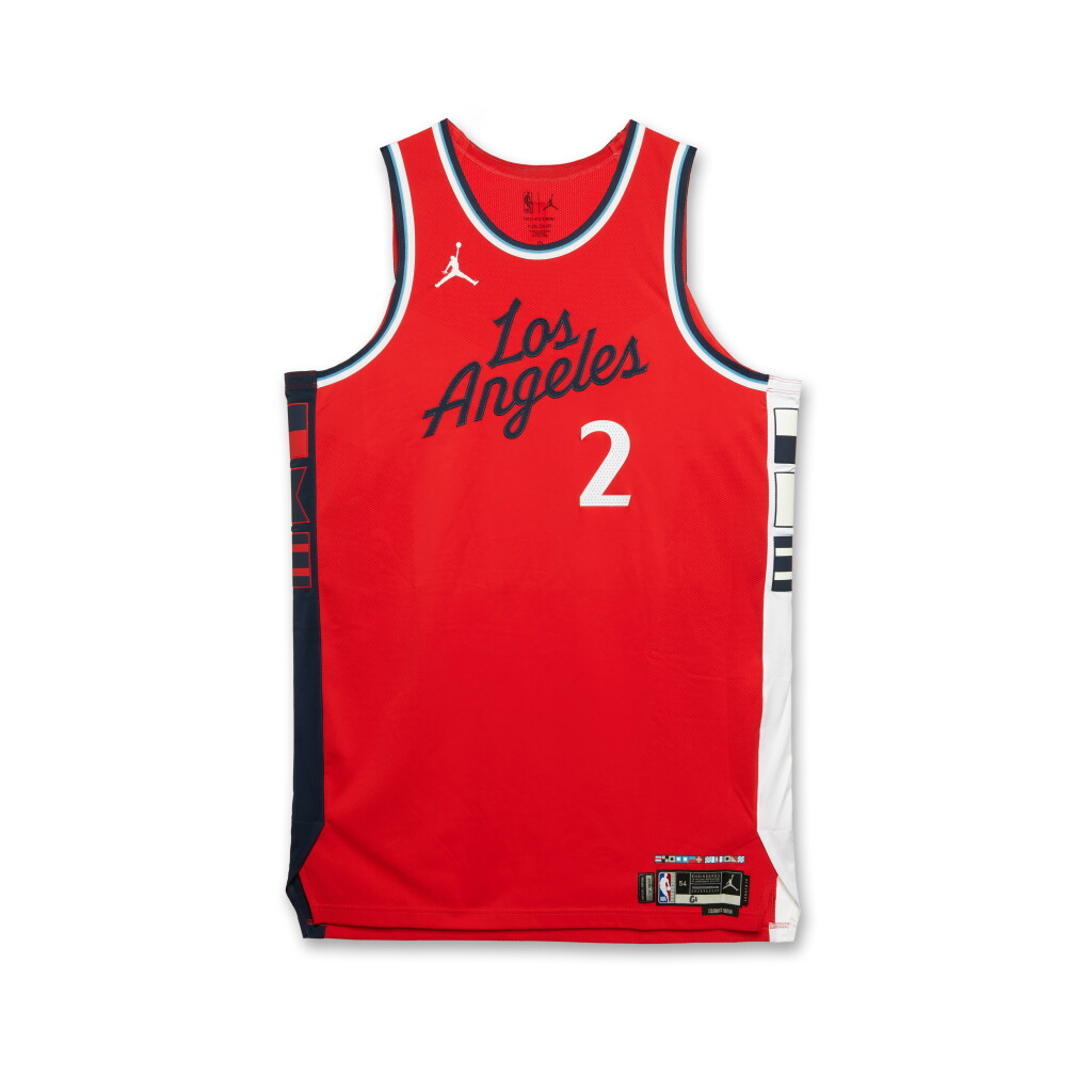 View full screen - View 1 of Lot 121. Kawhi Leonard Los Angeles Clippers 2025 NBA Playoffs Western Conference Round 1 Game Worn Statement Edition Jersey | Game 1.