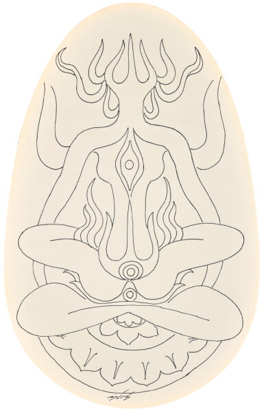 View full screen - View 1 of Lot 108. GULAM RASOOL SANTOSH | Untitled .
