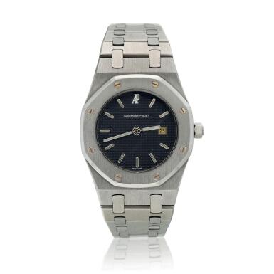 View full screen - View 1 of Lot 134. Reference 6048ST Royal Oak, A stainless steel wristwatch with date and bracelet, Circa 1980.