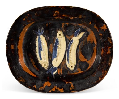 View full screen - View 1 of Lot 5. PABLO PICASSO | TROIS SARDINES (A. R. 34).