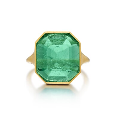 View full screen - View 1 of Lot 2. Emerald Ring .