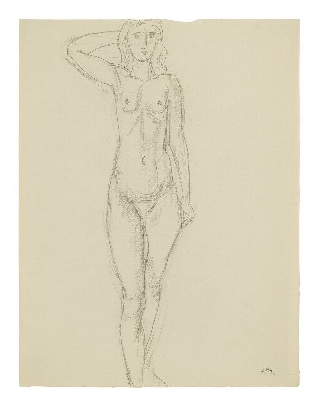 View full screen - View 1 of Lot 5. HENRI MATISSE | NU DEBOUT.