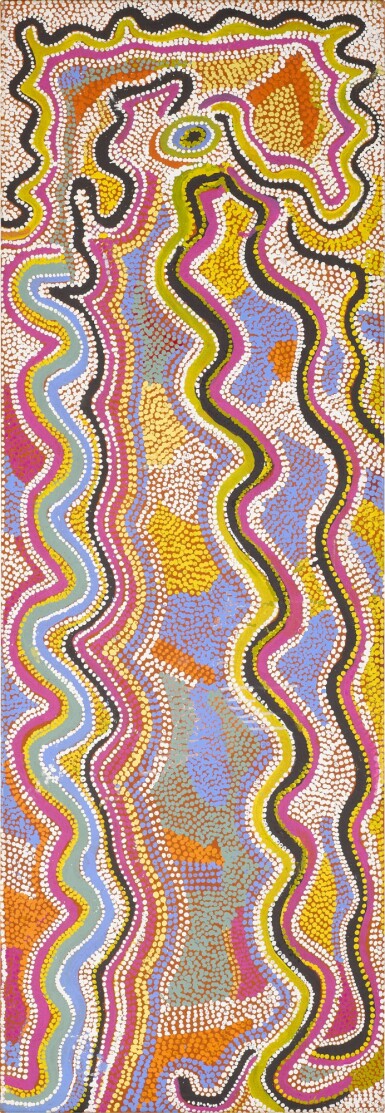 View full screen - View 1 of Lot 54. Warna Jukurrpa (Snake Dreaming), 1995.
