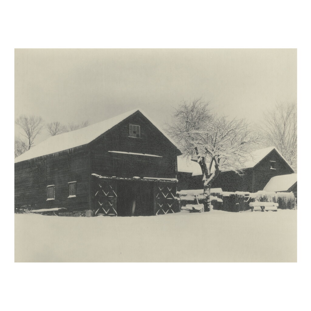 View full screen - View 1 of Lot 20. ALFRED STIEGLITZ | BARN AND SNOW.