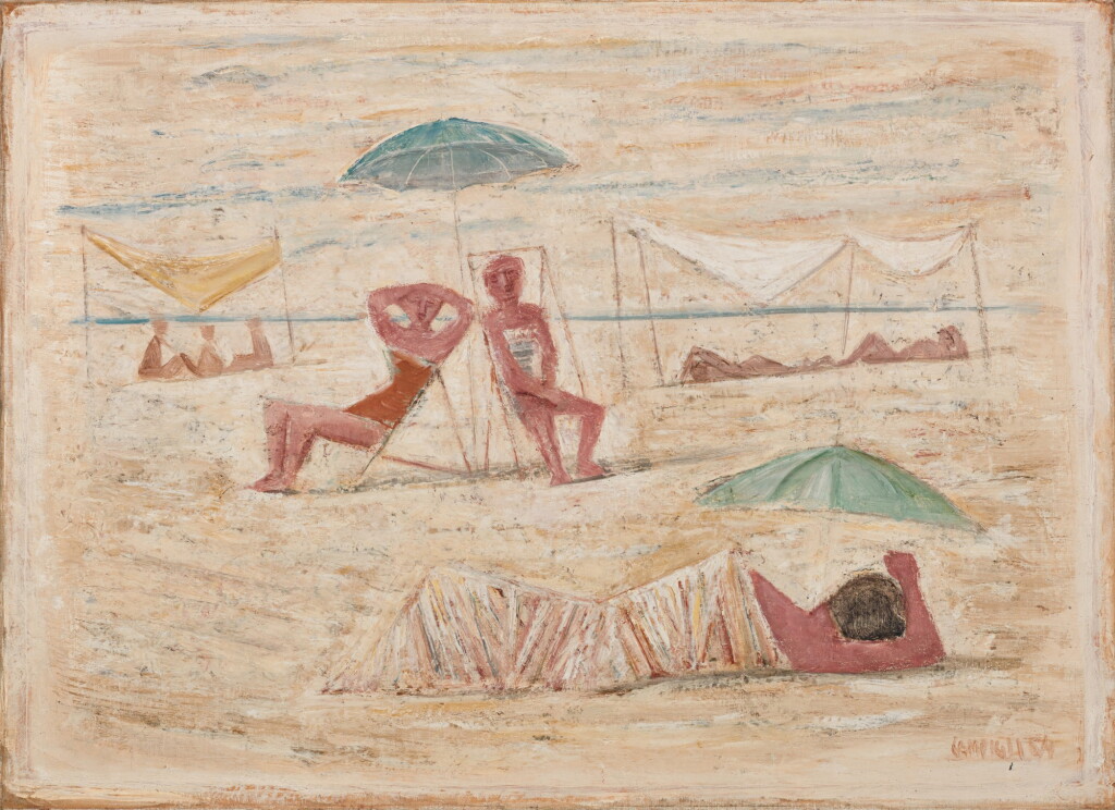 View full screen - View 1 of Lot 52. Spiaggia / Donne sulla spiaggia.
