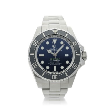 View full screen - View 1 of Lot 96. REFERENCE 116660 DEEP-SEA A STAINLESS STEEL WRISTWATCH WITH DATE AND BRACELET, MADE TO COMMEMORATE JAMES CAMERON'S DEEPSEA CHALLENGE, CIRCA 2017.
