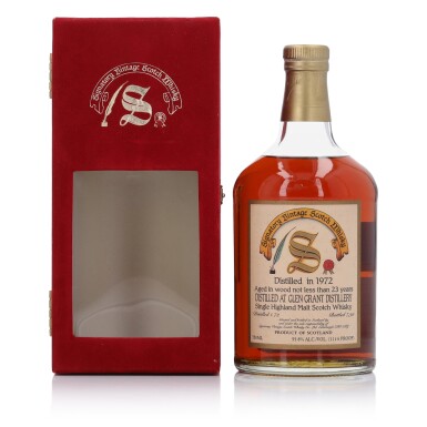 View full screen - View 1 of Lot 195. Glen Grant Signatory Vintage 23 Year Old 55.8 abv 1972 (1 Bottle 75cl).