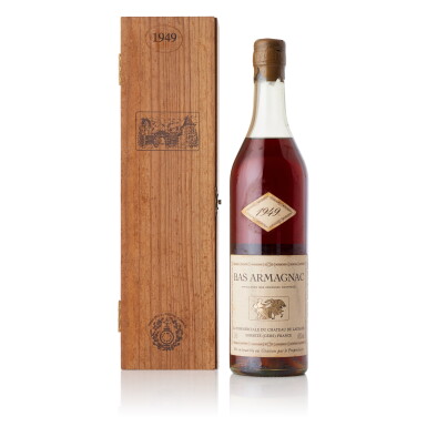 View full screen - View 1 of Lot 6697. Chateau de Laubade Vintage Bas Armagnac 40.0 abv 1949 (1 BT70).