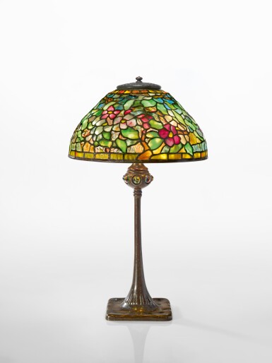 View full screen - View 1 of Lot 208. "Apple Blossom" Table Lamp.